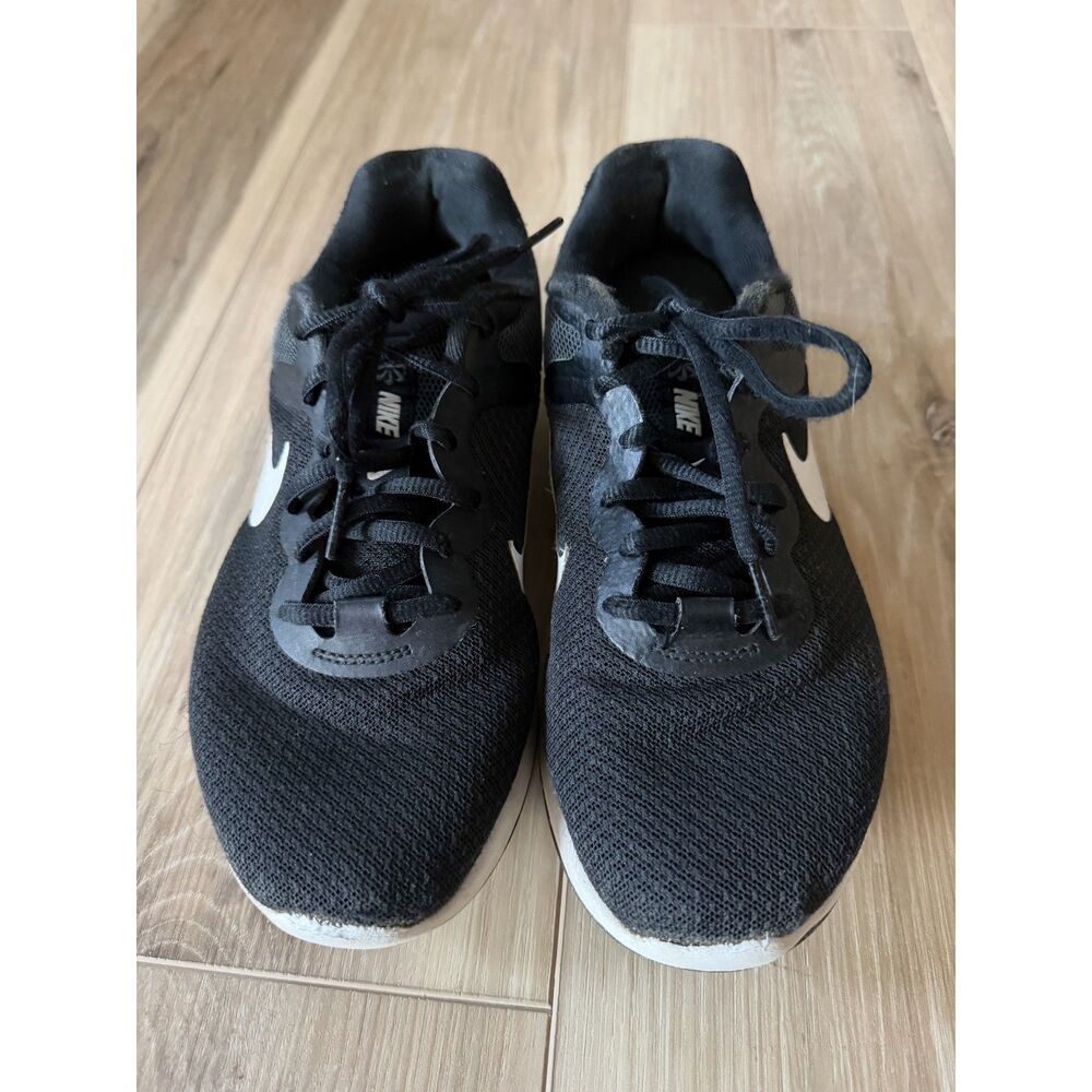 sz 7 Womens Black & White Nike Revolution 6 Running Tennis Shoes Sneakers
